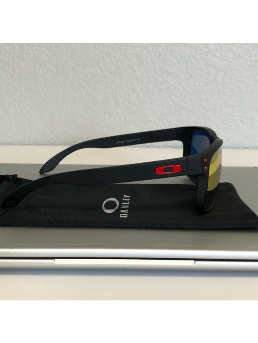 POLARIZED OAKLEY Holbrook Red Reflective Lenses 9102 - Picture 12 of 12